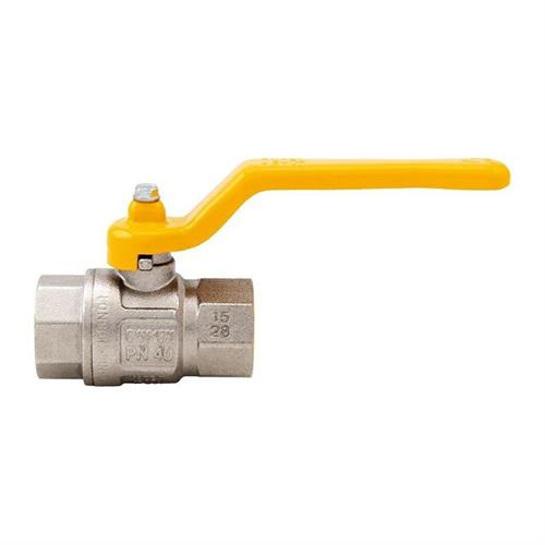 VALVOLA SFERA GAS D.3/4 C/LEVA GIALLA