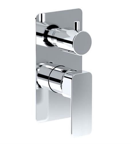Set esterno doccia nichel satinato incasso  deviatore meccanico