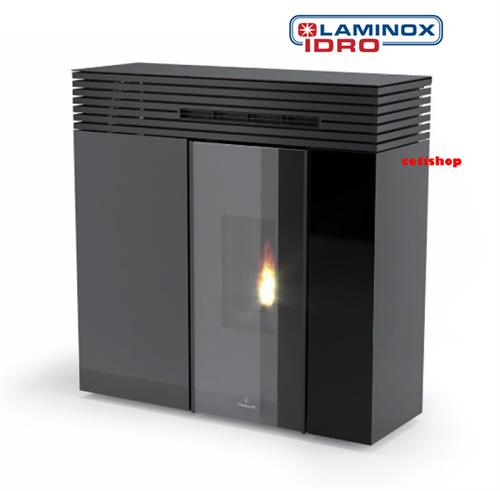 Laminox Veronica ghost air blach line stufa slim canalizzata