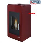 Laminox primula idro 13KW termo stufa a pellet rosso bordo