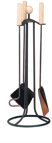 Set accessorio pulizia camino con tre componenti