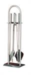 Set pulizia camino in acciaio inox con 4 componenti