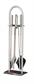 Set pulizia camino in acciaio inox con 4 componenti
