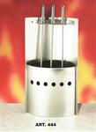 Set pulizia camino acciaio inox con tre accessori