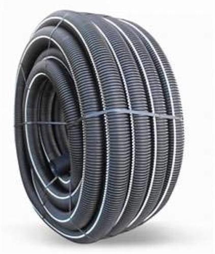 Cavidotto rotolo mt.50 d.40 nero corrugato a doppia parete