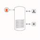 Puffer 1 vb cordivari 3 bar  500 termoaccumulatore riscaldamento