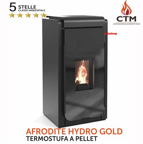 CTM TERMOSTUFA A PELLET AFRODITE HYDRO GOLD 21 kw  5 STELLE