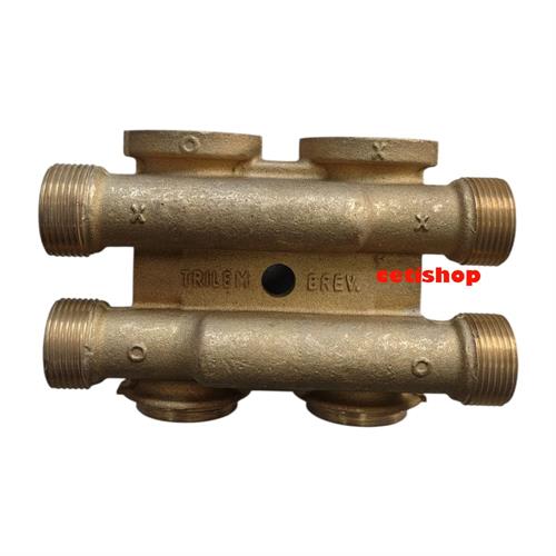 Collettore  Riscaldamento complanare Trilem T06 2+2 1 attacco