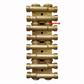 Collettore Riscaldamento  Trilem T06 4 pezzi 2+2  8 attacchi