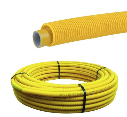 TECKGAS Multistrato per gas 26 X 3 rivestito corrugato 50 Metri