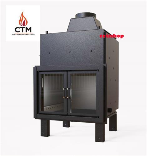 Termocamino ctm Basic Eco 30 Full Link S3 acqua calda con antine
