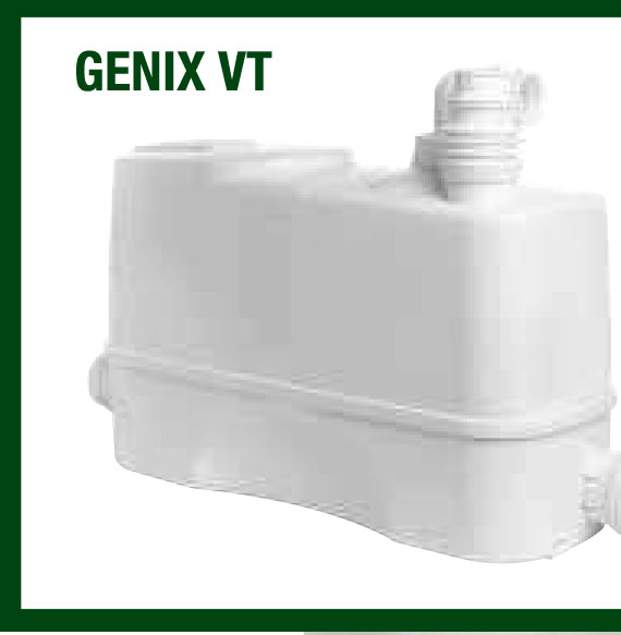 GENIX VT 010 DAB vasca per sollevamento acque lavello ecc.